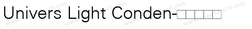 Univers Light Conden字体转换